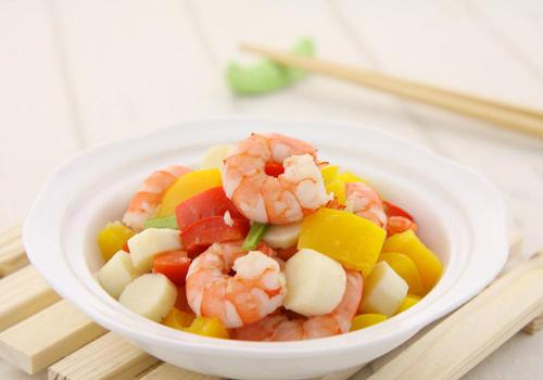 北极虾仁炒山药