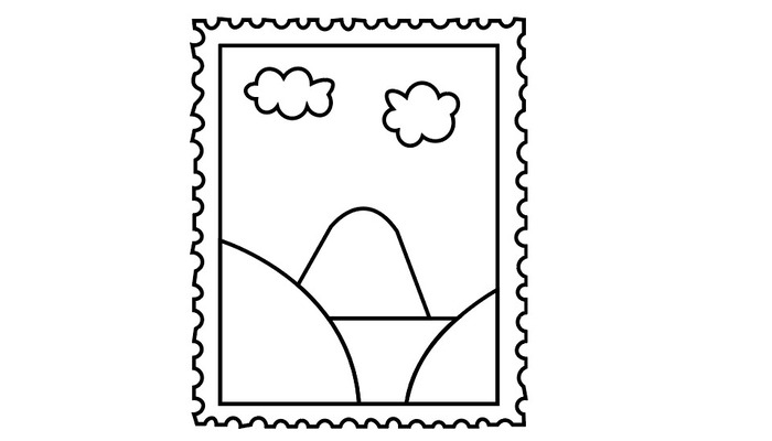 邮票简笔画 邮票简笔画怎么画