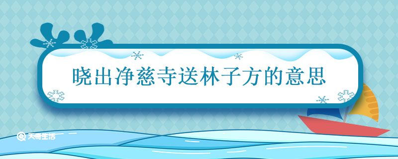 晓出净慈寺送林子方的意思 晓出净慈寺送林子方的意思翻译