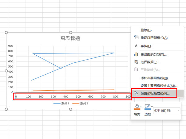 excel怎么把一列数据设为x轴