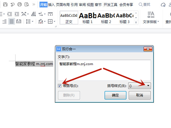 word文档双行合一怎么弄