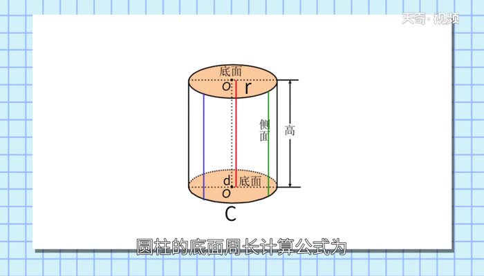 圆柱周长的计算方法  圆柱的周长怎么求