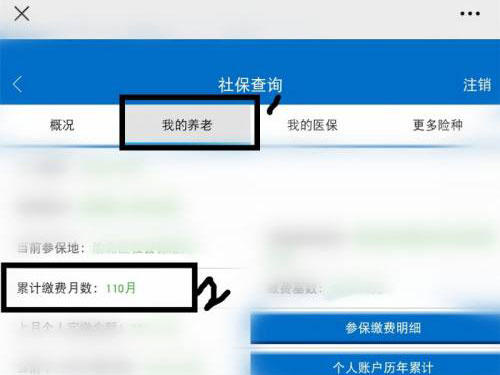 微信怎么查养老保险交了多少年