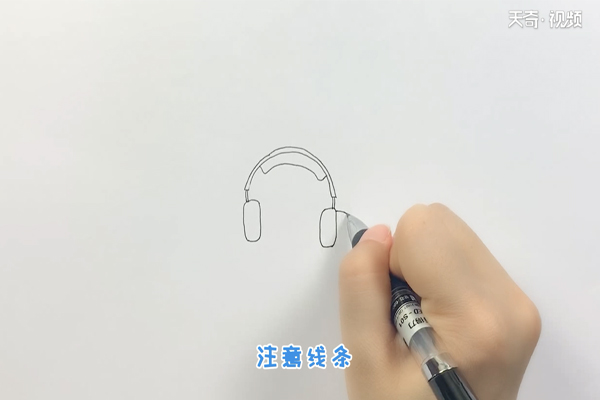 耳机简笔画