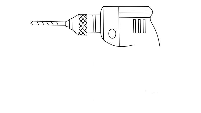 钻头简笔画步骤图片