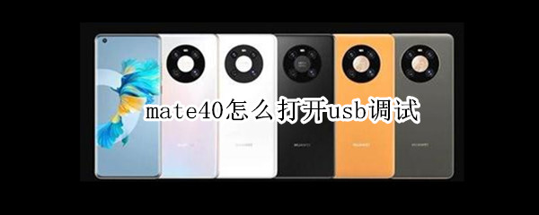 mate40怎么打开usb调试