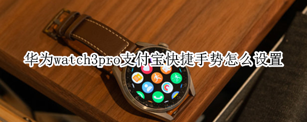 华为watch3pro支付宝快捷手势怎么设置
