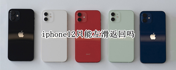 iphone12只能左滑返回吗