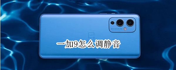 一加9怎么调静音