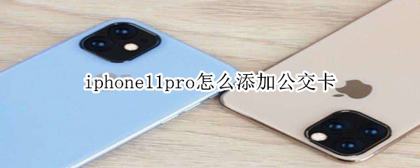 iphone11pro怎么添加公交卡