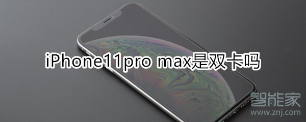 11pro max是双卡吗