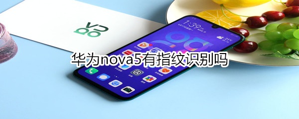 华为nova5有指纹识别吗