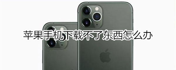 苹果手机下载不了东西怎么办