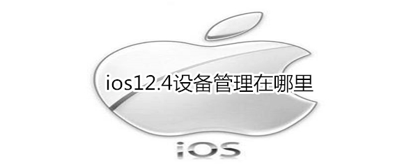 ios12.4设备管理在哪里