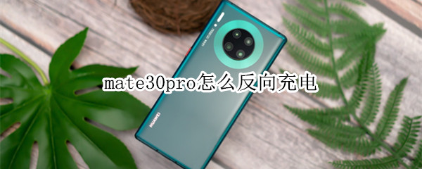 mate30pro怎么反向充电