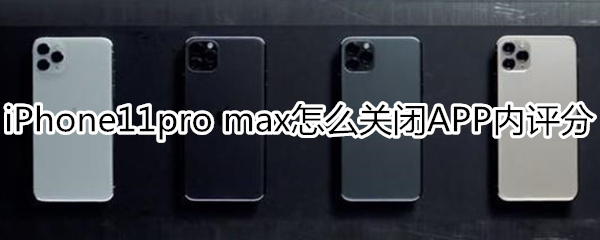 iPhone11pro max怎么关闭APP内评分提醒