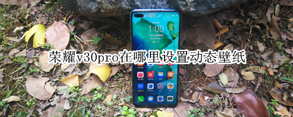 荣耀v30pro在哪里设置动态壁纸