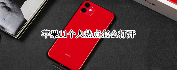苹果11个人热点怎么打开