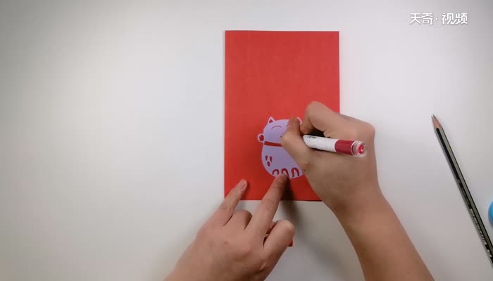 招财猫贺卡 招财猫贺卡的简单做法