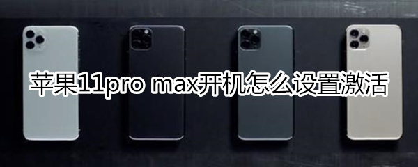 苹果11pro max开机设置