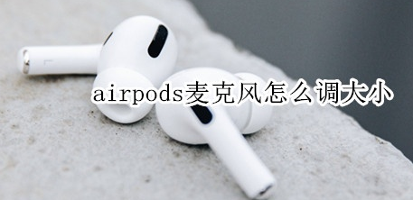 airpods麦克风怎么调大小