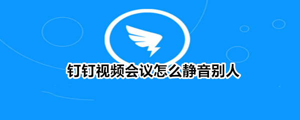 钉钉视频会议怎么静音别人
