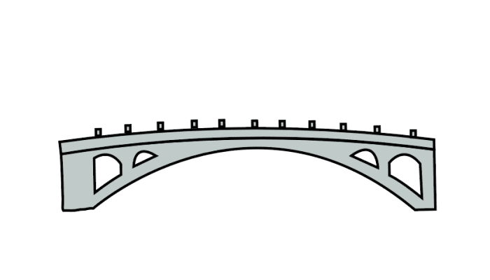 ​赵州桥简笔画 ​赵州桥简笔画怎么画