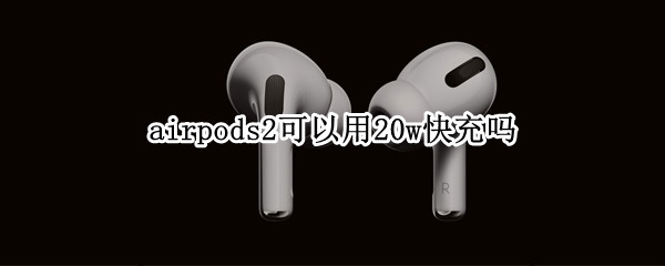 airpods2可以用20w快充吗