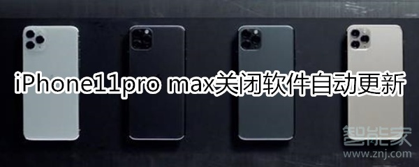 iPhone11pro max怎么关闭软件自动更新