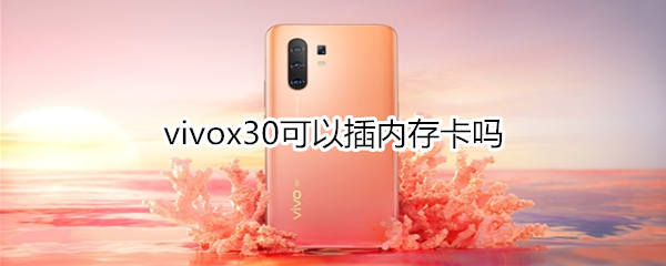 vivox30可以插内存卡吗