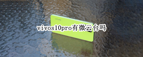 vivos10pro有微云台吗