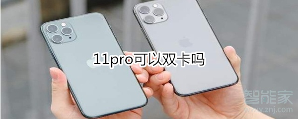 11pro可以双卡吗