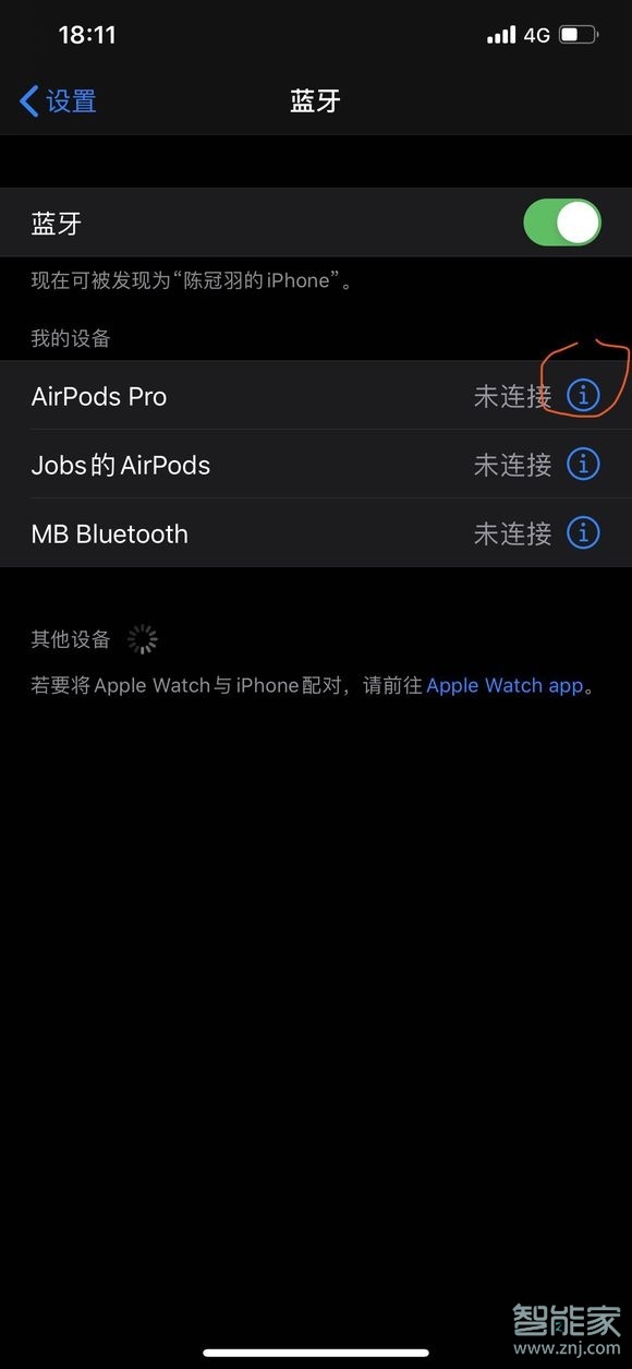 airpods pro设置界面