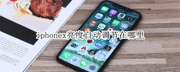 iphonex亮度自动调节在哪里