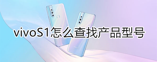 vivoS1怎么查找产品型号