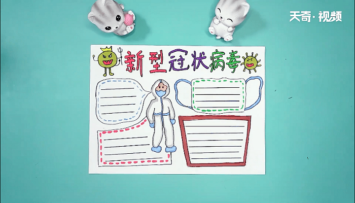 关于武汉病毒的手抄报 关于武汉病毒的画报