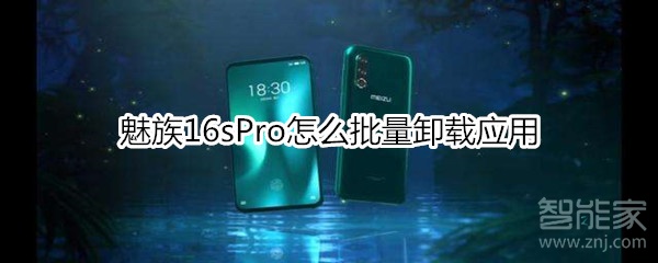 魅族16sPro怎么批量卸载应用
