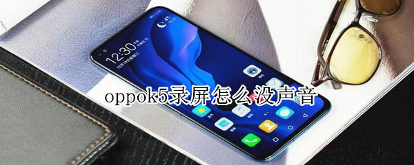 oppok5录屏怎么没声音