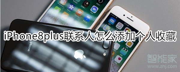 iPhone8plus联系人怎么添加个人收藏