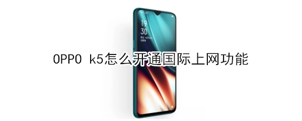 OPPO k5怎么开通国际上网功能