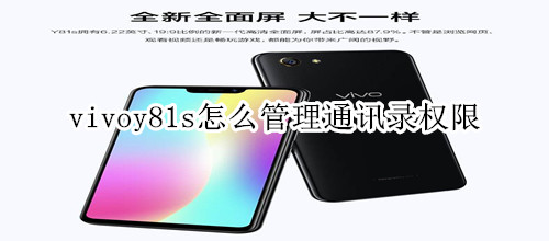 vivoy81s怎么管理通讯录权限