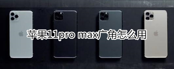 苹果11pro max广角怎么用