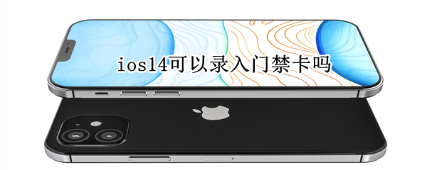 ios14可以录入门禁卡吗