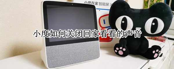 小度如何关闭回家看看的声音
