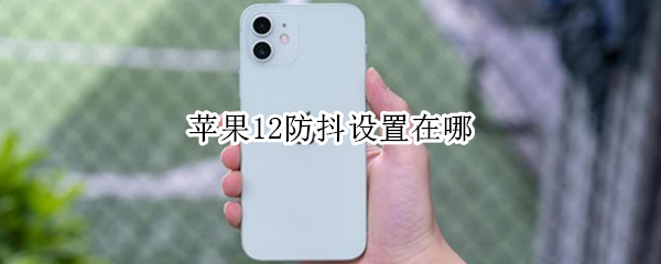 苹果12防抖设置在哪