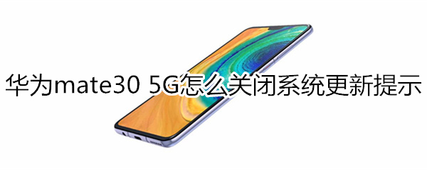 华为mate30 5G版怎么关闭系统更新提示