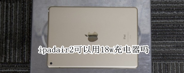 ipadair2可以用18w充电器吗