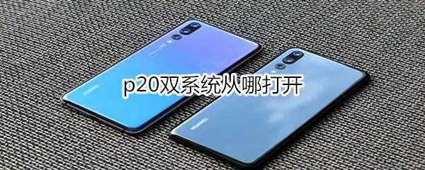 p20双系统从哪打开