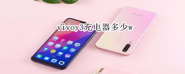 vivoy3充电器多少w