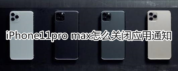 iPhone11pro max怎么关闭应用通知